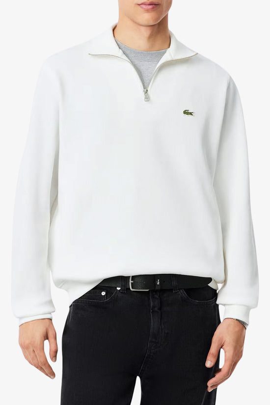  Felpa 1/2 Zip Interlock Con Collo Alto-lacoste-Bianco-Special_-Sh1927 00 70v-1  