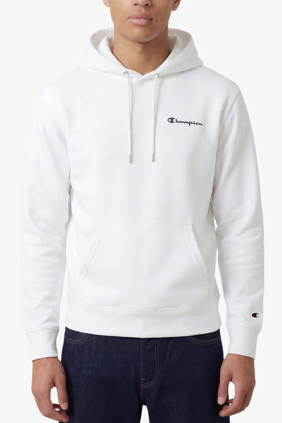  Felpa Con Cappuccio Logo Piccolo Ricamato champion 