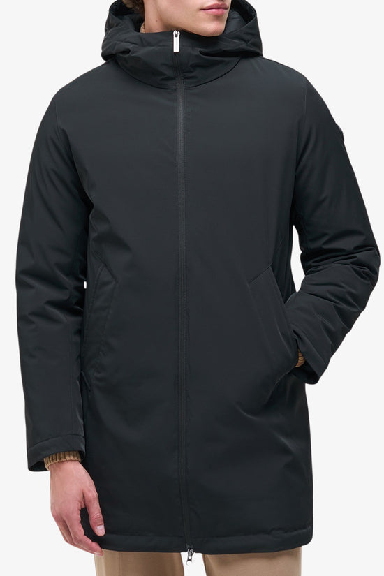  Piumino Lungo Full Zip Con Cappuccio Impermeabile colmar 