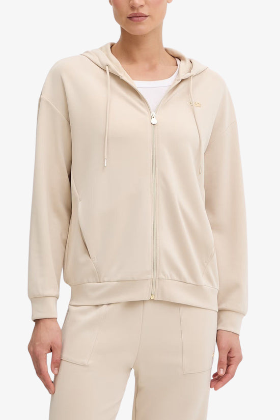  Felpa Full Zip Con Cappuccio Core Lady In Misto Modal Stretch-emporio armani ea7-Beige-Special_-7w000192 af12643 u1088-1  