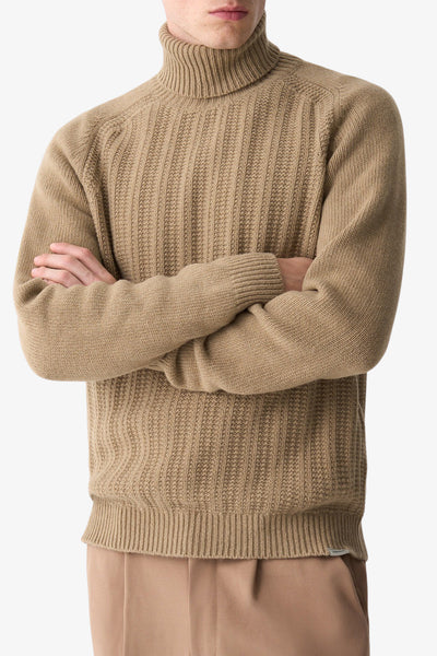 colmar Dolcevita Maglione A Coste Beige Uomo