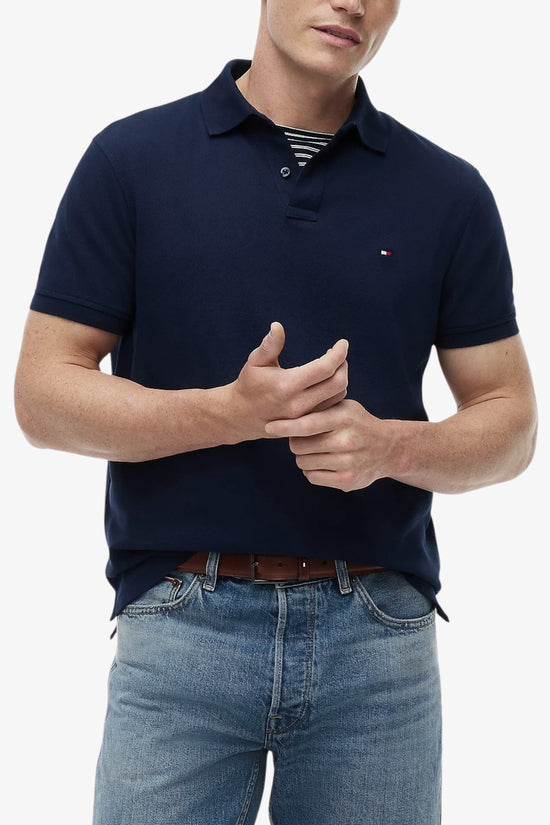  Polo Maniche Corte 1985 In Piqué Con Logo Bandierina Ricamato-tommy hilfiger-Blu-Special_-Mw0mw17770 dcc-1  
