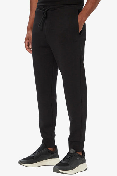 boss Pantaloni In Cotone Elasticizzato Con Logo In Rilievo Nero Uomo