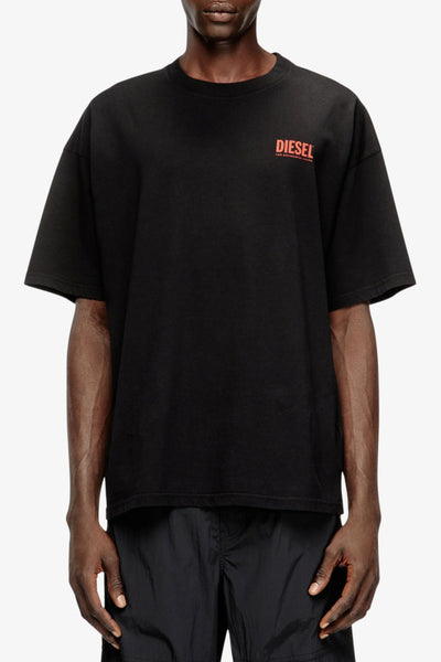 diesel T-Shirt Maniche Corte T-Boxt-Bisk Nero Uomo