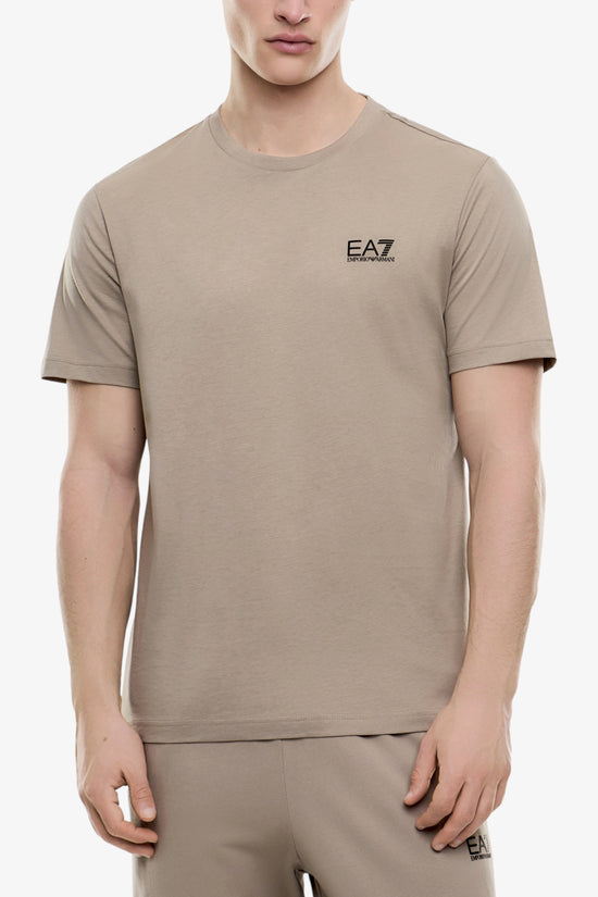  T-Shirt Maniche Corte Elasticizzata In Cotone Pima Core Identity emporio armani ea7 