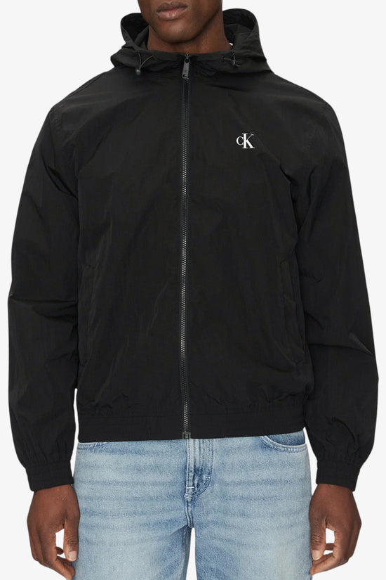  Giacca A Vento Full Zip Con Cappuccio In Nylon calvin klein jeans 