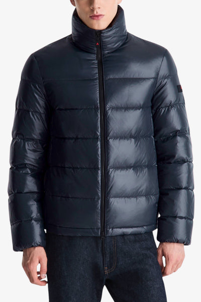 peuterey Piumino Full Zip In Nylon Lucente Keke Lks Grs Linear Blu Uomo
