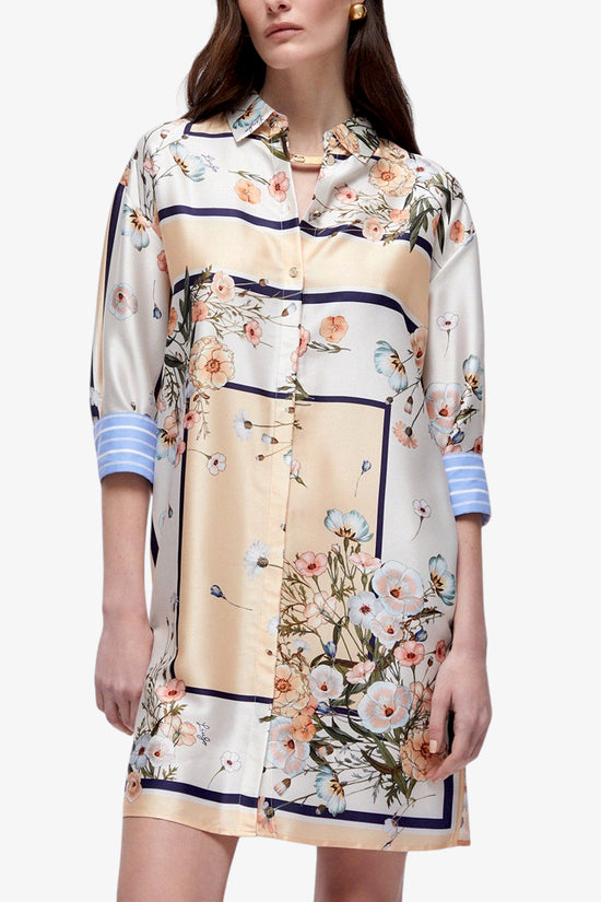  Vestito Corto In Twill Stampato liu jo 