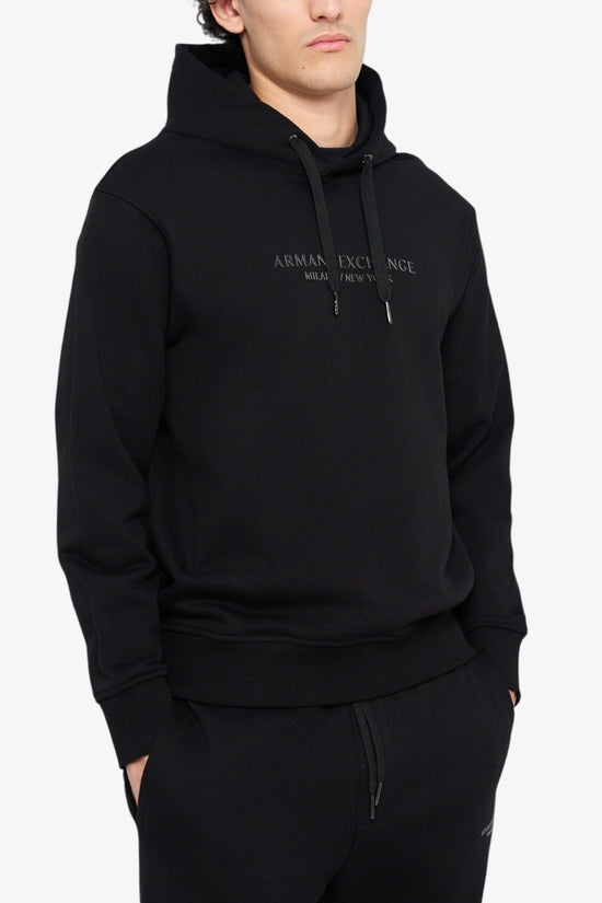 Felpa Con Cappuccio Big Logo Gommato armani exchange 