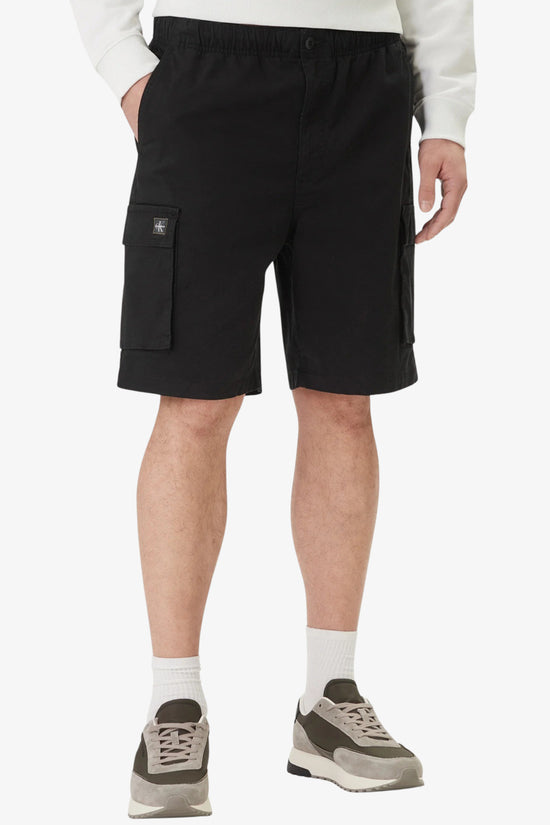  Bermuda Cargo In Cotone Comfort-calvin klein jeans-Nero-Special_-Lv04rb618g ub1-1  