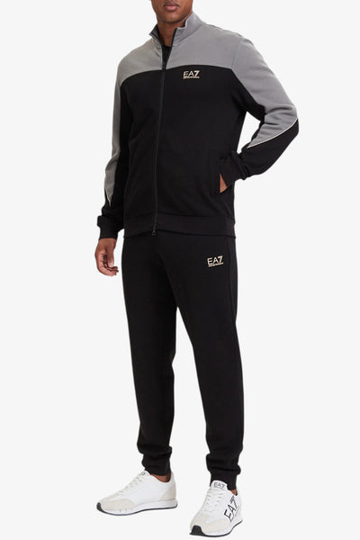 emporio armani ea7 Tuta Full Zip Color Block Nero Uomo, foto 1