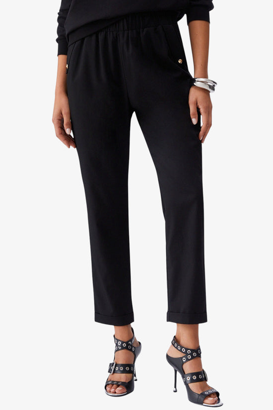  Pantaloni Con Risvolto E Dettagli Oro liu jo 