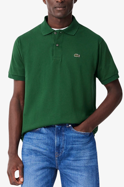 lacoste Polo Maniche Corte Classic In Piqué L.12.12 Original Verde Uomo