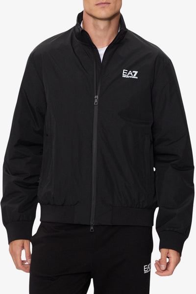 emporio armani ea7 Giacca Full Zip Core Identity In Tessuto Tecnico Nero Uomo, foto 1