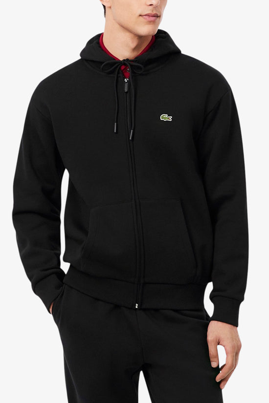  Felpa Full Zip Con Cappuccio Logo Piccolo Ricamato-lacoste-Nero-Special_-Sh8864 00 031-1  