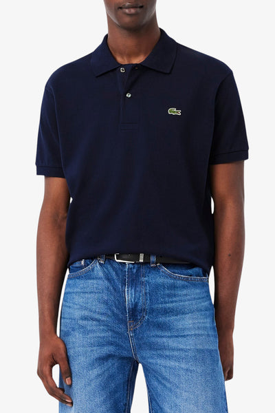 lacoste Polo Maniche Corte Classic In Piqué L.12.12 Original Blu Uomo, foto 1