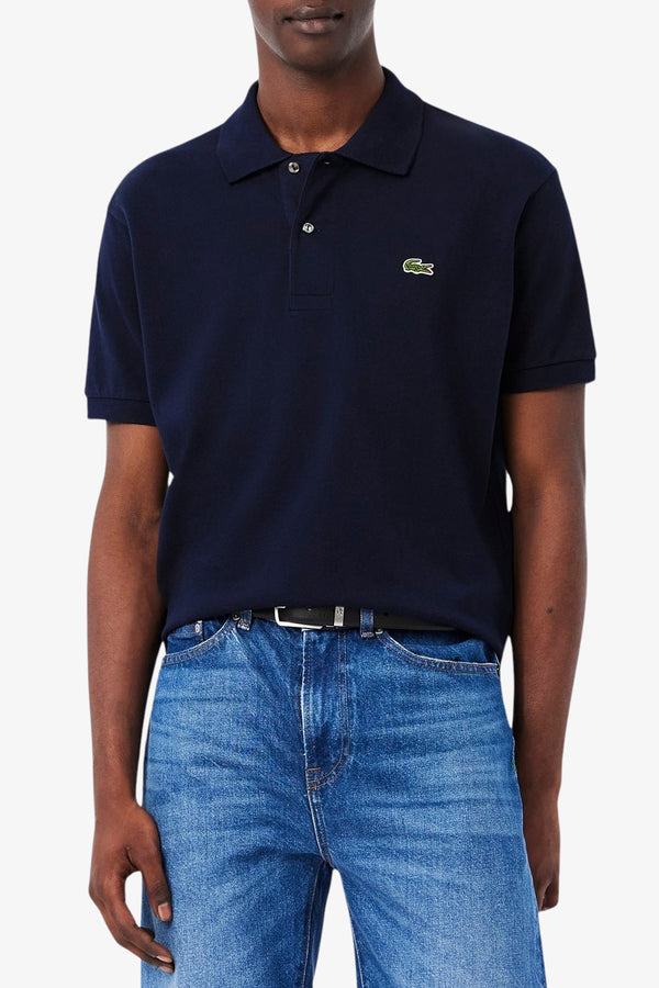 lacoste Polo Maniche Corte Classic In Piqué L.12.12 Original Blu Uomo, foto 1