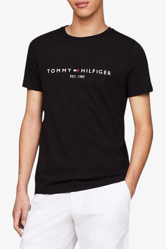  T-Shirt Maniche Corto Logo Ricamato tommy hilfiger 