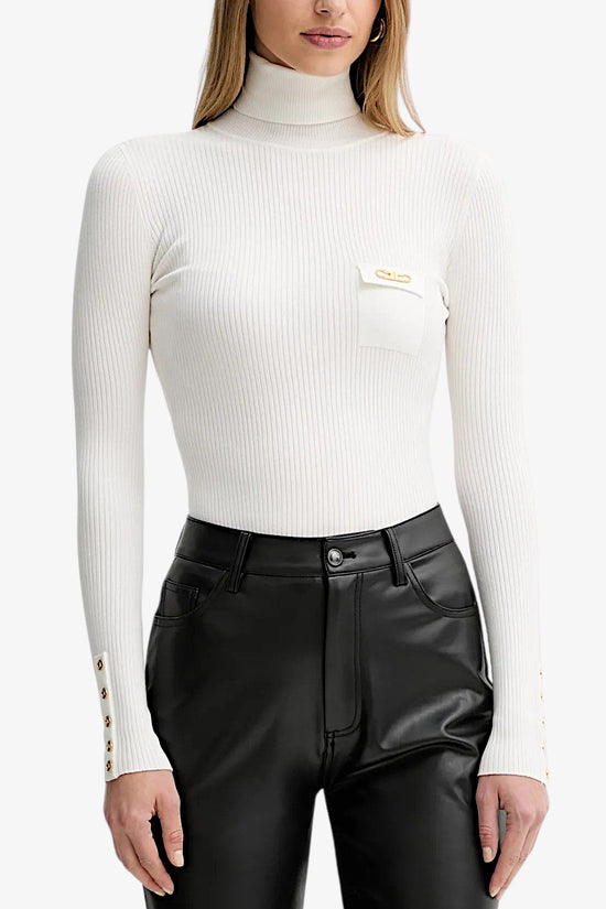  Dolcevita Maglione A Costine Con Taschino elisabetta franchi 