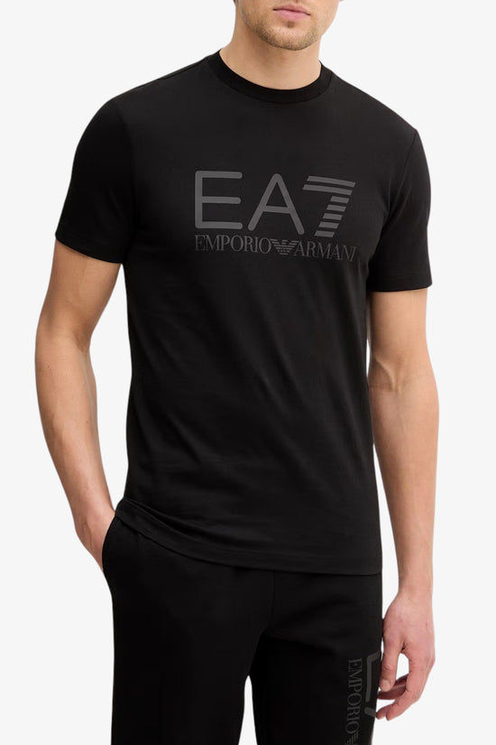  T-Shirt Maniche Corte Big Logo Tono Su Tono Core Identity emporio armani ea7 