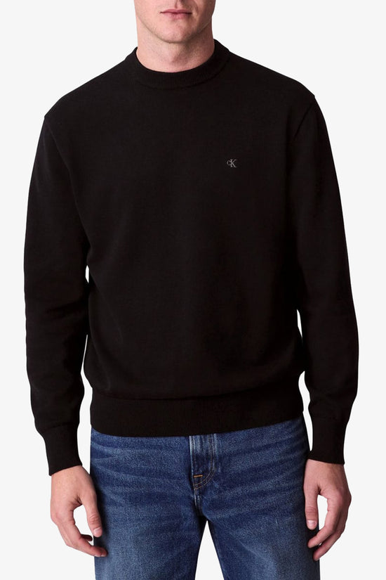  Maglione Girocollo In Cotone CK Ricamato calvin klein jeans 