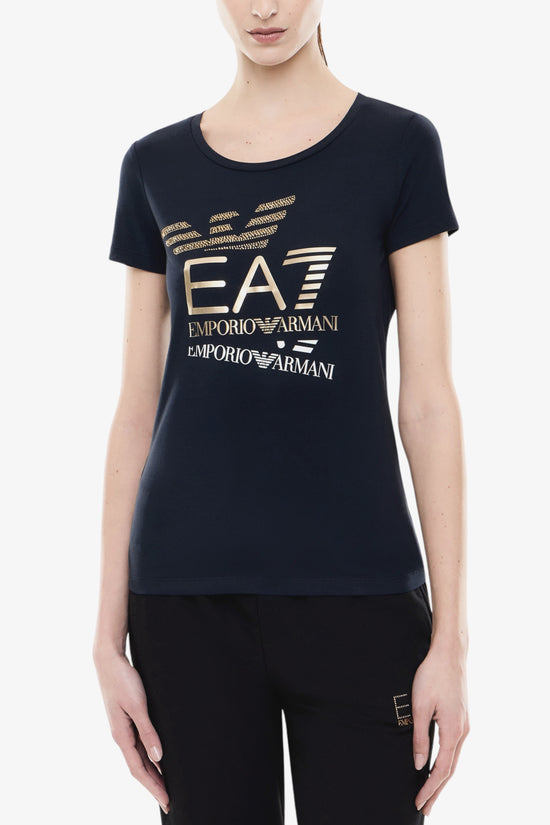  T-Shirt Maniche Corte Multi Logo Series-emporio armani ea7-Blu-Special_-7w000977 af10373 ub102-1  