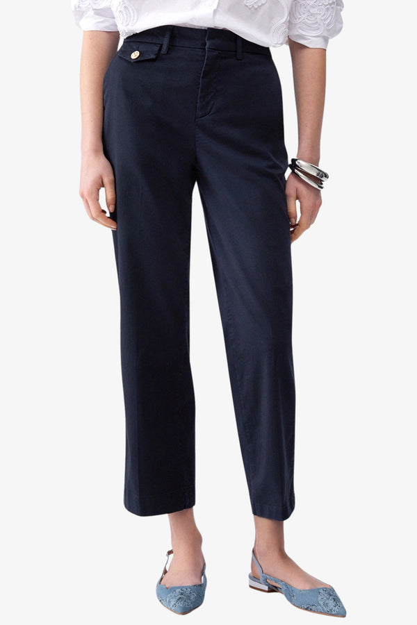 liu jo Pantaloni Chino Con Patte Blu Donna, foto 1