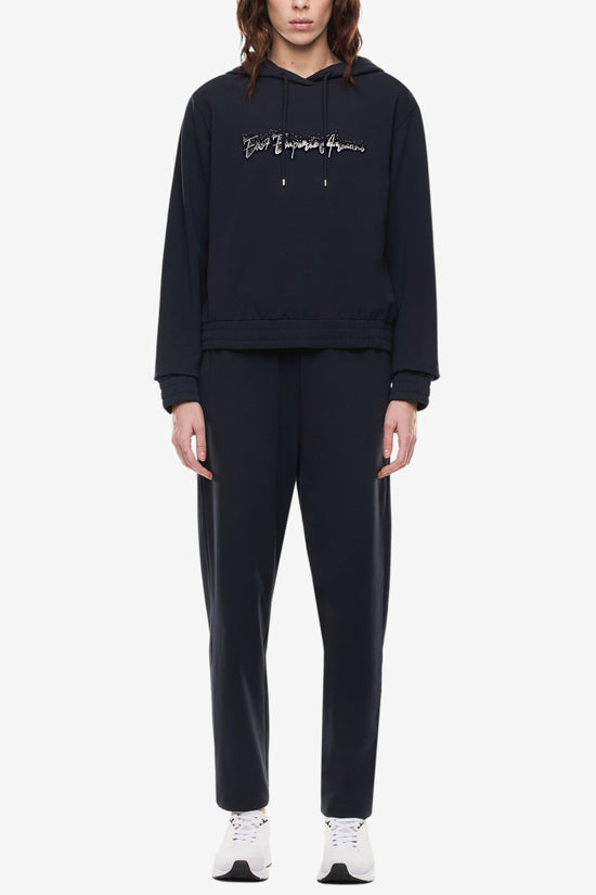  Tuta Con Cappuccio Signature Logo Series Borchiette emporio armani ea7 