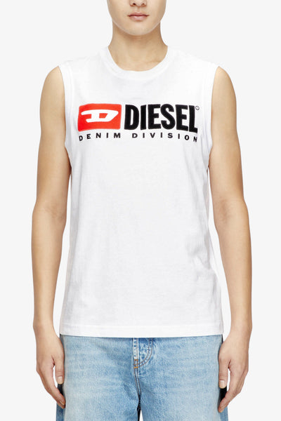 diesel Canotta T-Isco-Div Bianco Uomo