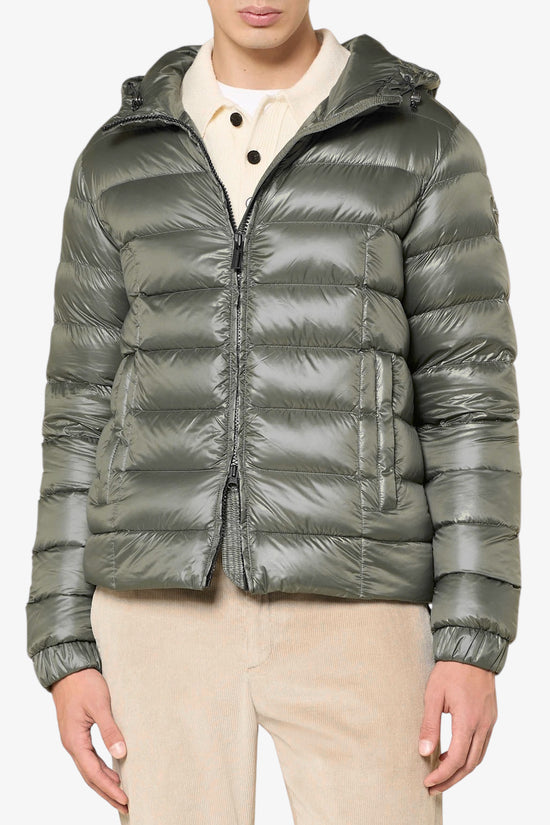  Piumino Full Zip Con Cappuccio Lucido colmar 