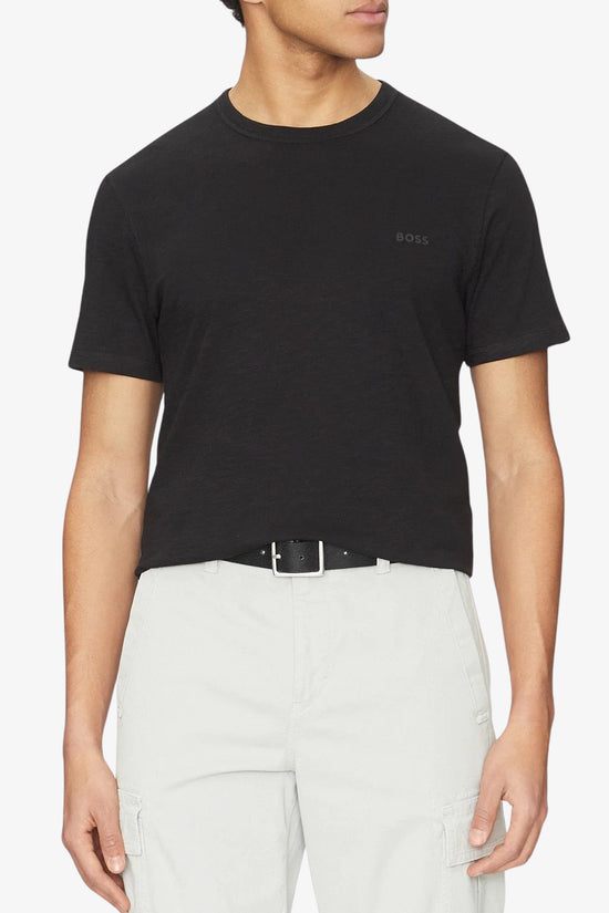  T-Shirt Maniche Corte In Cotone Fiammato Tegood boss 