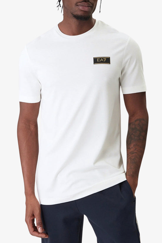  T-Shirt Maniche Corte Premium Label In Misto Viscosa Stretch emporio armani ea7 