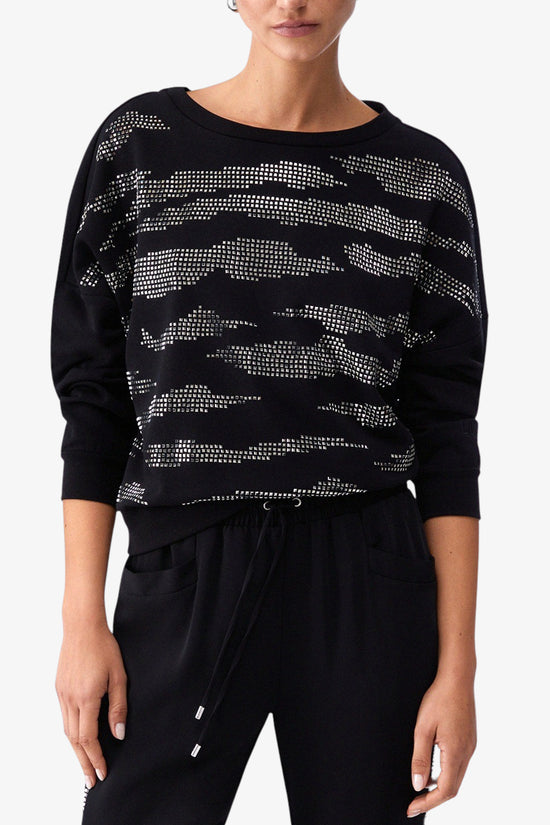  Felpa Girocollo Con Applicazioni liu jo 