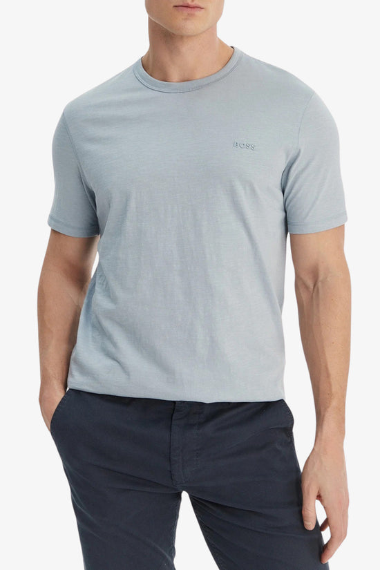  T-Shirt Maniche Corte In Cotone Fiammato Tegood boss 