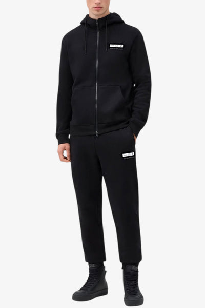 emporio armani ea7 Tuta Full Zip Con Cappuccio Visibility Nero Uomo, foto 1