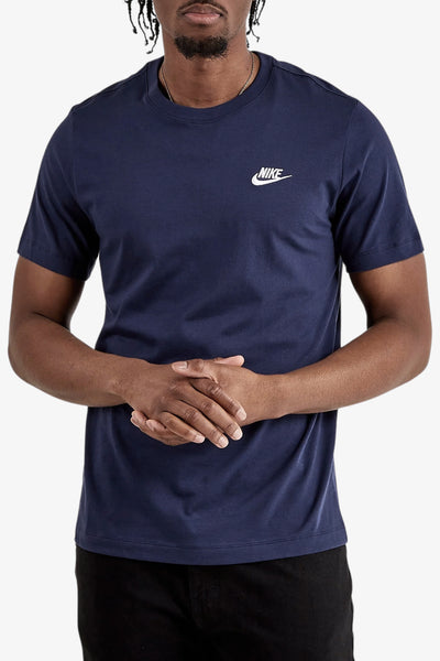 nike sportswear T-Shirt Maniche Corte Club Blu Uomo