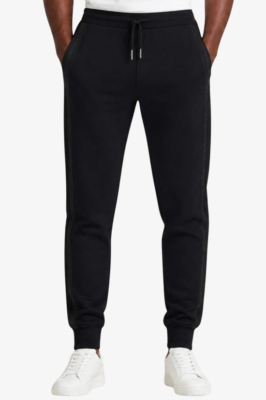  Pantaloni In Jersey Di Cotone Stretch Con Bande Logo armani exchange 