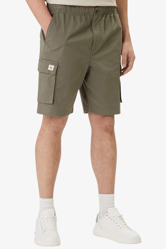  Bermuda Cargo In Cotone Comfort-calvin klein jeans-Verde-Special_-Lv04rb618g ldy-1  