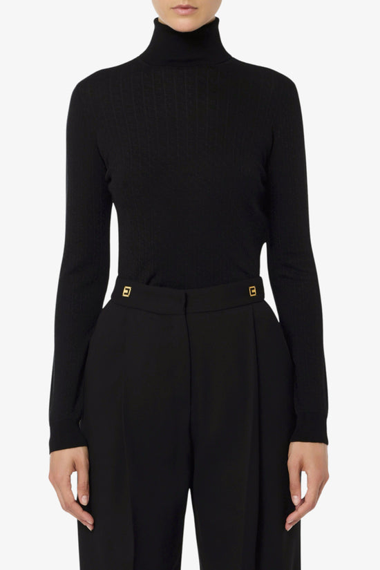  Dolcevita Maglione Micro-Logo Jacquard elisabetta franchi 