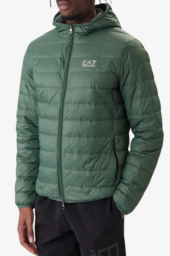  Piumino Full Zip Con Cappuccio Packable Core Identity emporio armani ea7 