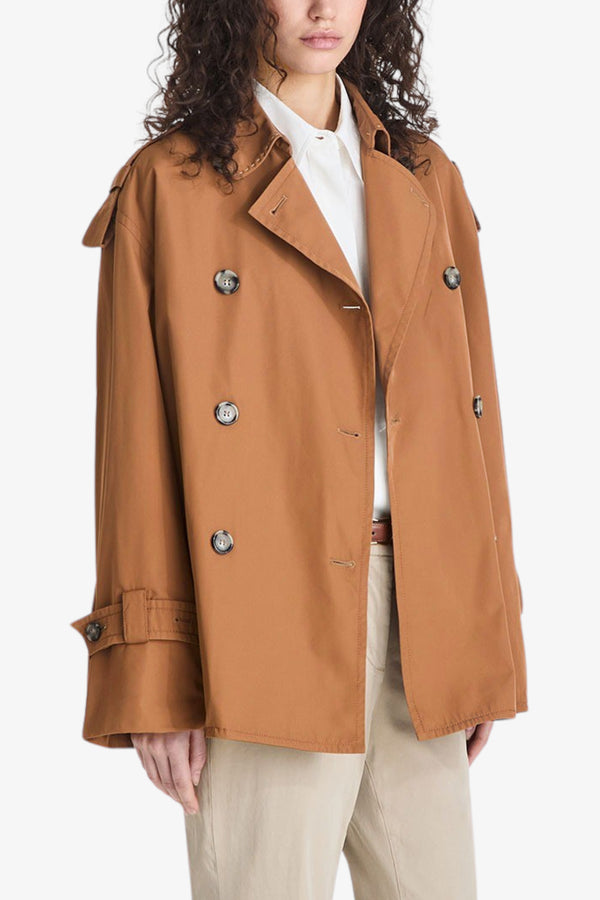 peuterey Trench Corto Doppiopetto Pokera TJT Marrone Donna, foto 1