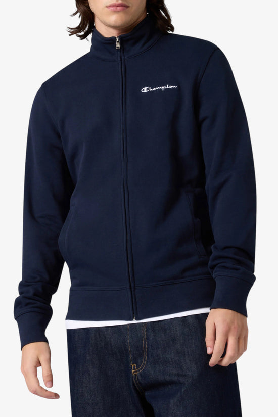  Felpa Full Zip Logo Piccolo Ricamato champion 