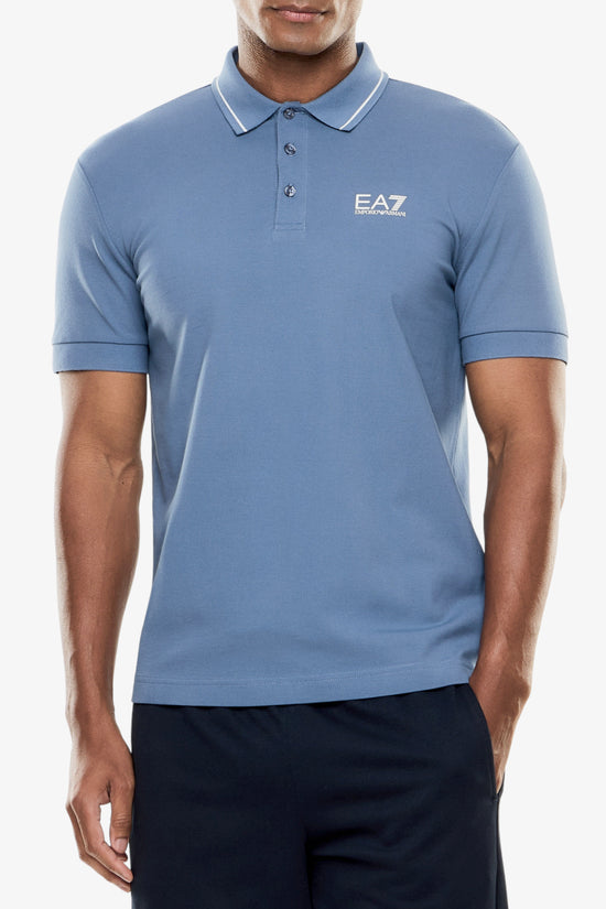  Polo Maniche Corte Core Identity In Piquet Stretch-emporio armani ea7-Blu-Special_-8npf16 pjvuz ub064-1  