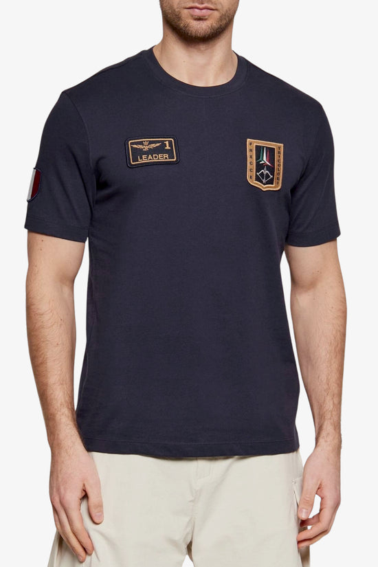  T-Shirt Maniche Corte Frecce Tricolori Leader aeronautica militare 