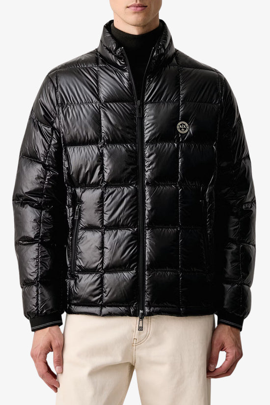  Piumino Full Zip Trapuntato Lucido armani exchange 
