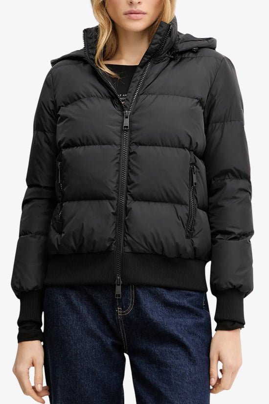  Piumino Bomber Corto Full Zip Con Cappuccio armani exchange 