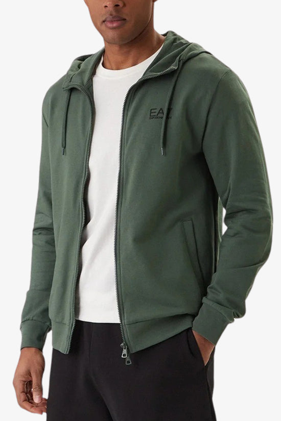  Felpa Full Zip Con Cappuccio Core Identity emporio armani ea7 