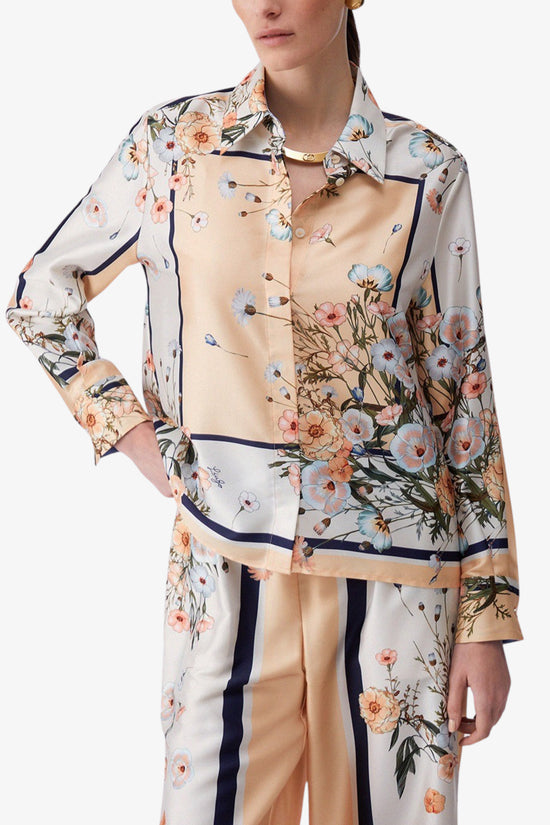  Camicia Maniche Lunghe In Twill Stampato liu jo 