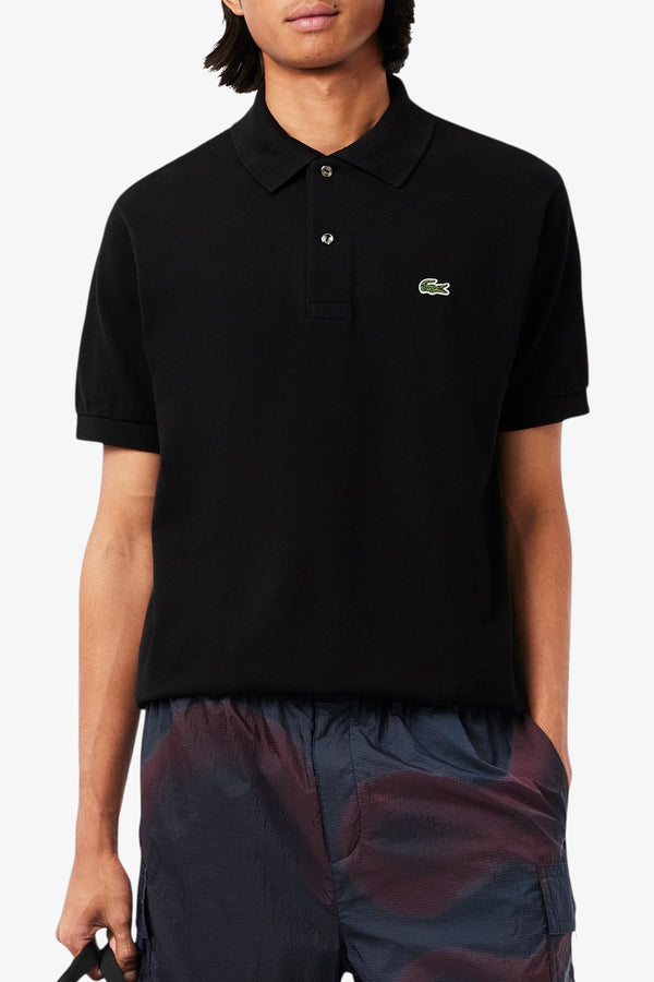 lacoste Polo Maniche Corte Classic In Piqué L.12.12 Original Nero Uomo, foto 1