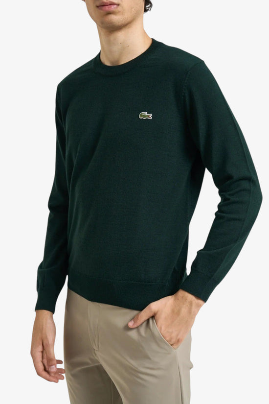  Maglione Girocollo In Misto Lana-lacoste-Verde-Special_-Ah3225 00 yzp-1  